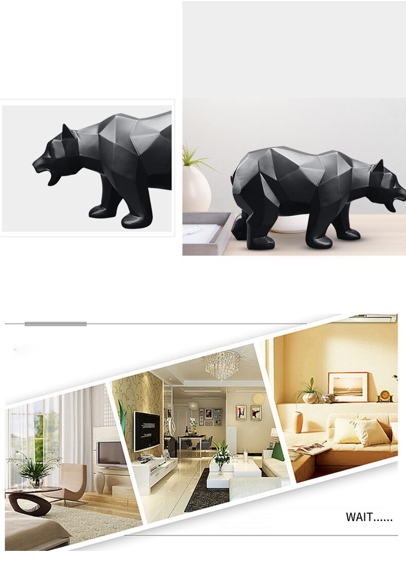 Sculptuur Beer Standbeeld Hars Home Decor Beren Standbeelden Dier Nordic Beeldje Ornamenten Home Decoratie Accessoires Moderne
