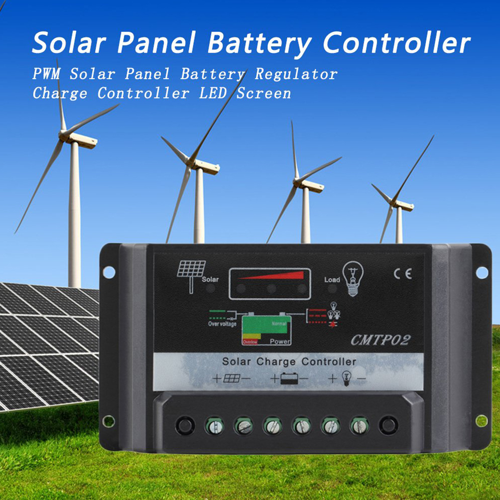 30A 12 V/24 V PWM Solar Panel Accuregelaar Laadregelaar LED Screen Zonnepaneel Battery Regulator Lading controller