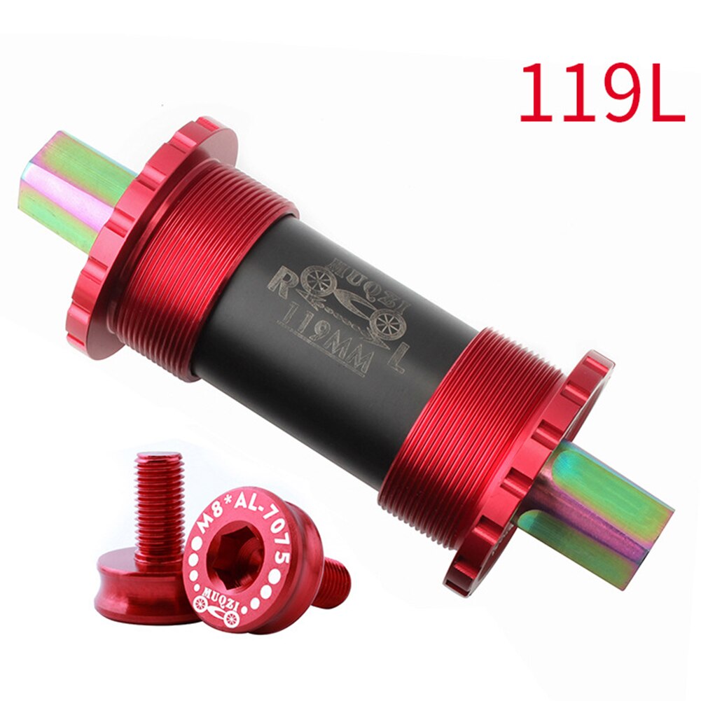 Titanium Alloy Bike Bottom Bracket 103/107/110/113/119/122mm Mountain Bike Road Bike Bottom Bracket Bicycle Parts: Purple