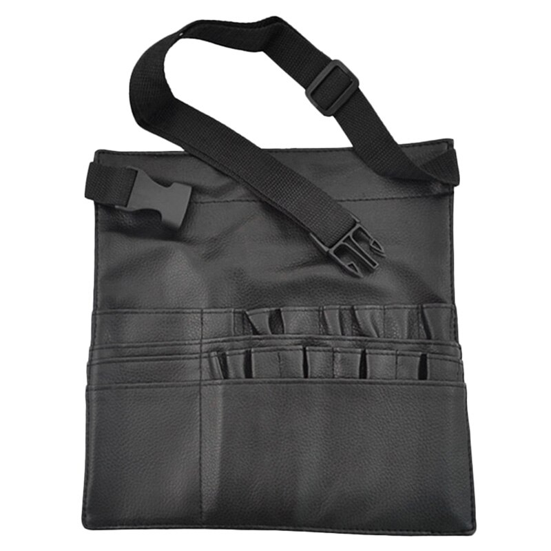 Bolsa de 22 bolsillos para brochas de maquillaje cosmético con correa para cinturón de artista para mujer (cepillo no incluido): Default Title