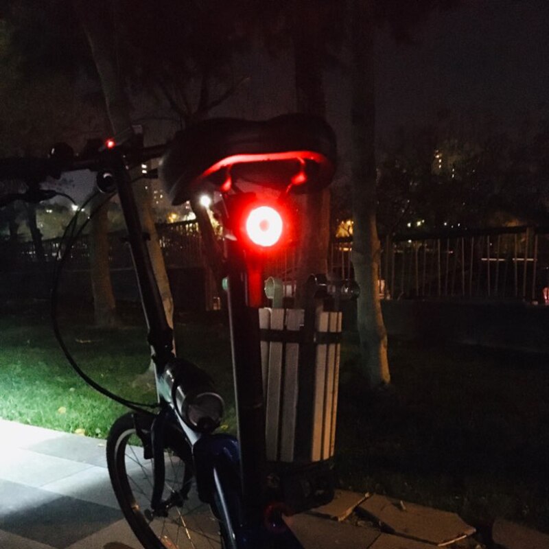 ROCKBROS Bike Light Q5 Smart Sensor USB LED Rear Cycling Lights MTB Taillight bike accessories luz bicicleta Bicycle Back Light