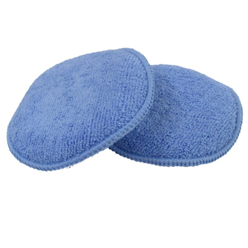 4.5 inch car waxing sponge car wash microfiber round sponge polishing wax beauty sponge