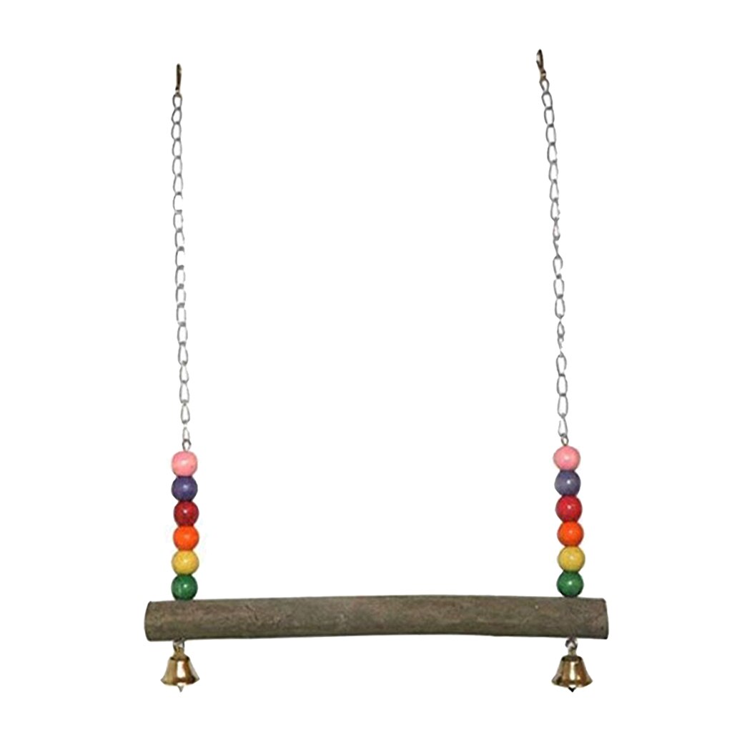 Chicken Swing Toy Hens Wooden Colorful Chicken Perch Chewing Toy Keep Balance