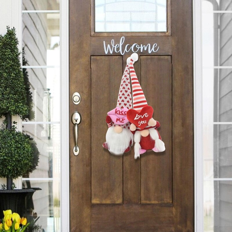 Valentine's Day Glowing Doll Love Heart/Love Heart Plush Toy Rudolph Goblin Home Decors Year Birthday for Lover