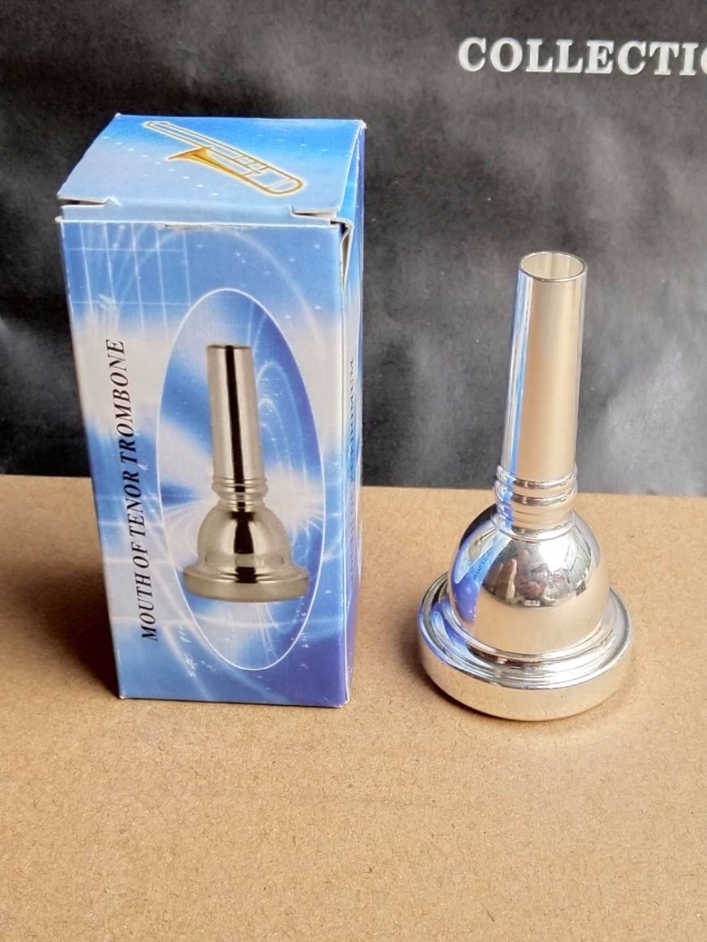 Electroplating silver baritone trombone mouthpieceAL copper alloy small accessories practice beginners