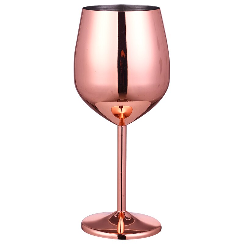 Rustfrit stål champagne kop vinglas cocktail glas metal vin glas bar restaurant bæger romantisk rødvin glas bedste pris