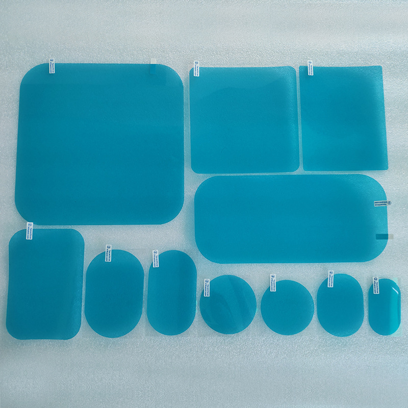2X Film Anti-pluie pour rétroviseur de voiture, Film étanche pour vitres de verre, autocollant Anti-buée et Anti-reflet, accessoires automobiles