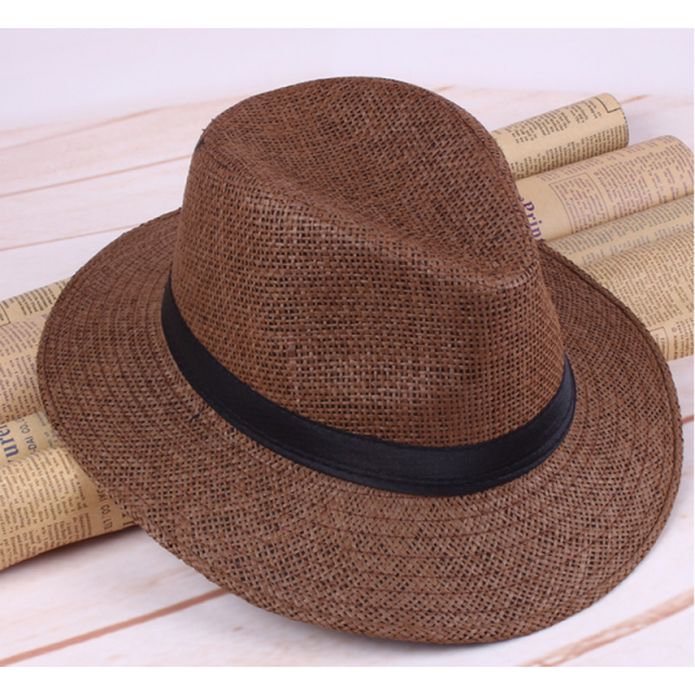 Mode Panama Hoed Zomer Zon Hoeden Voor Mannen En Womenbeach Stro Hoed Voor Mannen Uv-bescherming Cap chapeau Femme: 4