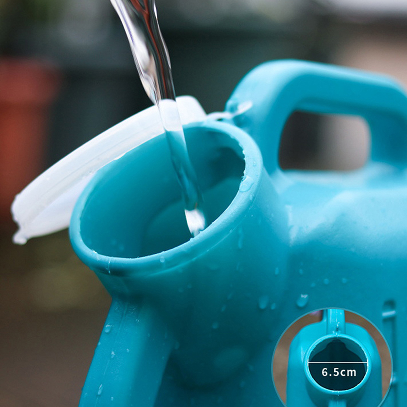 Regadera para jardín de gran capacidad, riego de plantas de plástico de boca larga, 3/5L