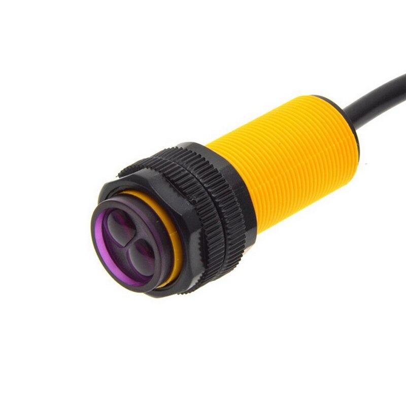 1pcs E18-D80NK/D50NK/D30NK/D10NK DC 5V NPN NO 3-Wire Infrared Obstacle Avoidance Photoelectric Sensor Switch 80cm Dete