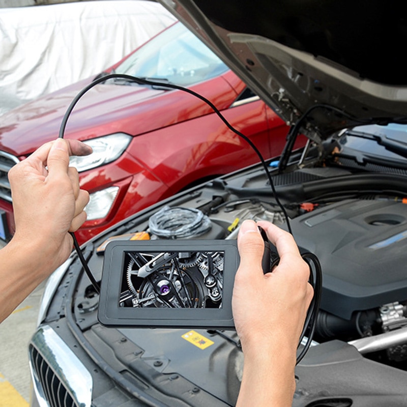 Endoscope industriel tenu dans la main 4.3 pouces écran LCD Endoscope haute définition 1080P tuyau caméra d'inspection avec lumière LED V