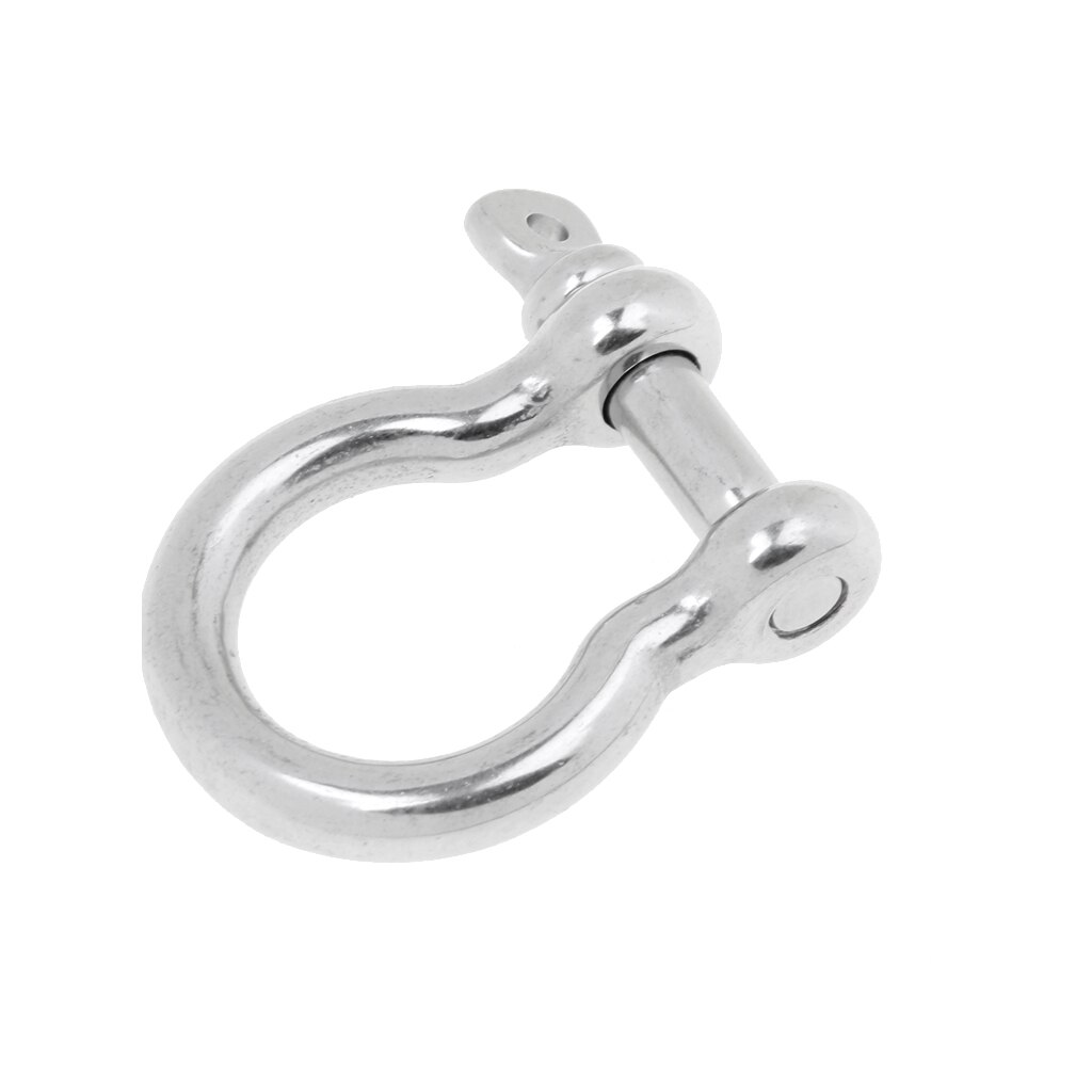4Pcs 6mm 8mm Boat Marine D Ring Anchor Bow Shackles - 304 Stainless Steel