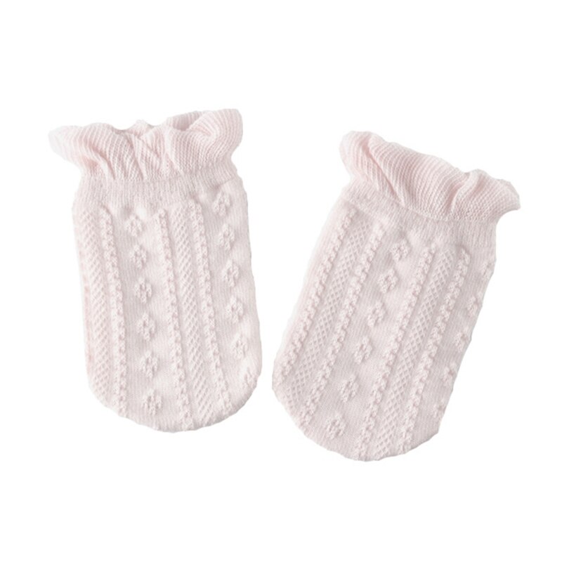 1 paar Baby Handschuhe Fäustlinge Weiche Baumwolle Gestrickte Wärmer Socken Sox Dusche: 2