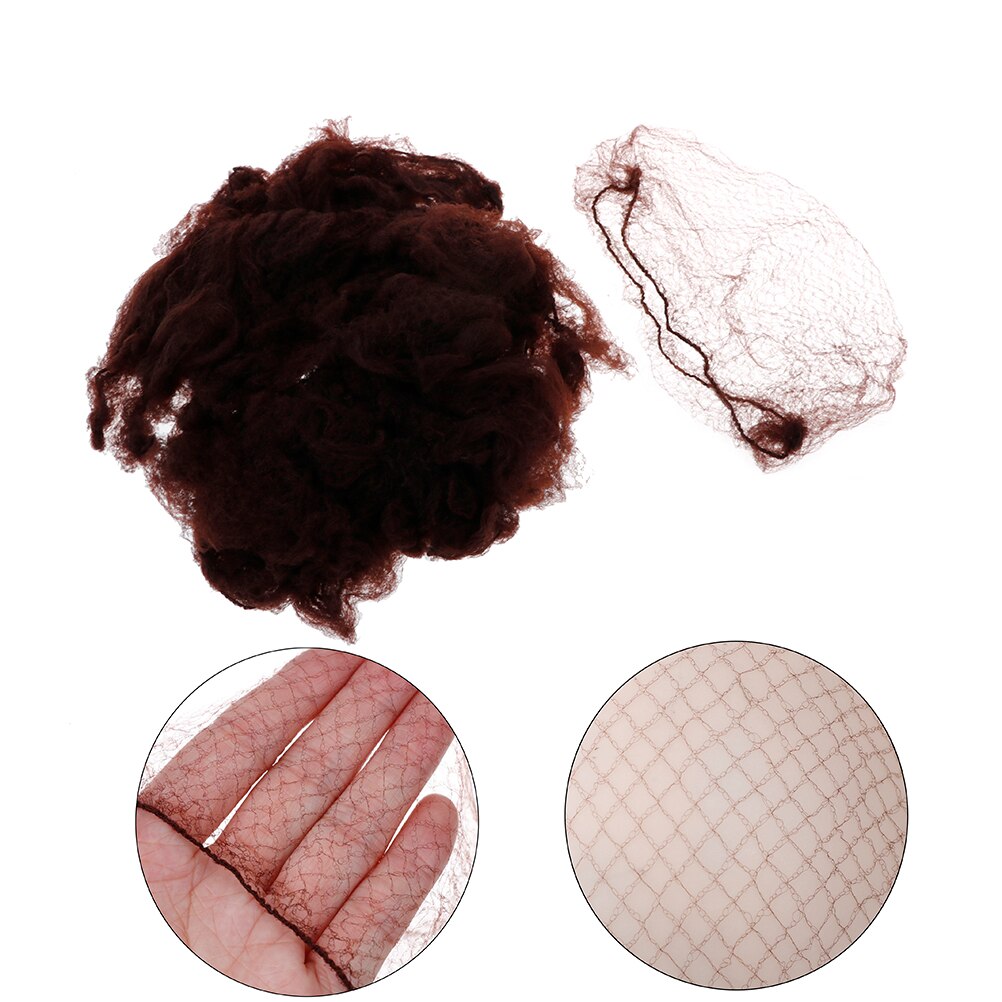 Net for Hair Haarnetjes, kapsels, 5 stuks, knotnet haarnet, ballet bun net, kristal haarnet, knot glitter, knotnet (met strass