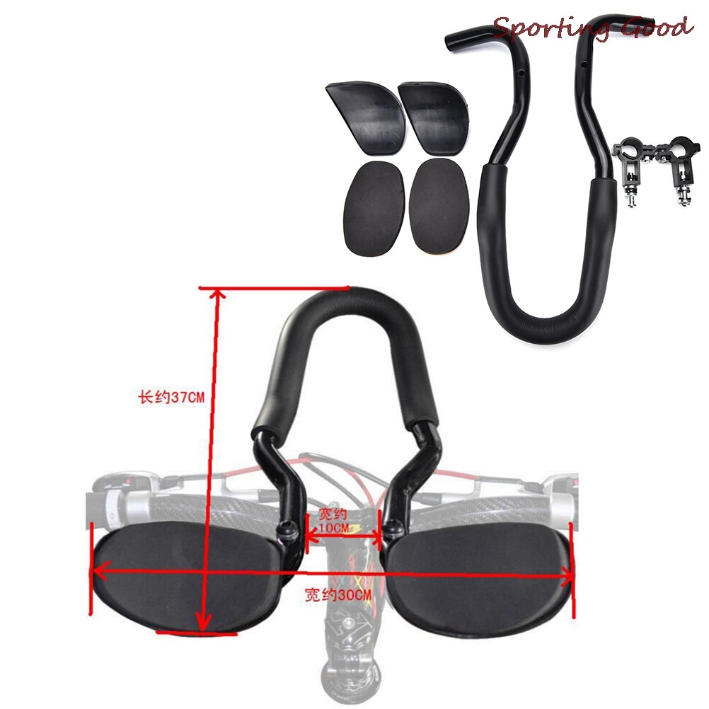 Front Rest Black Bicycle Handlebar Road Mountain Bike Bicycle Aluminium Arm Relaxation Handlebar Rest