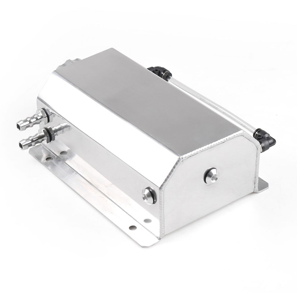 2L Universal Engine Oil Fuel Gas Catch Can Breather Tank Bottle Coolant Radiator Overflow Tank