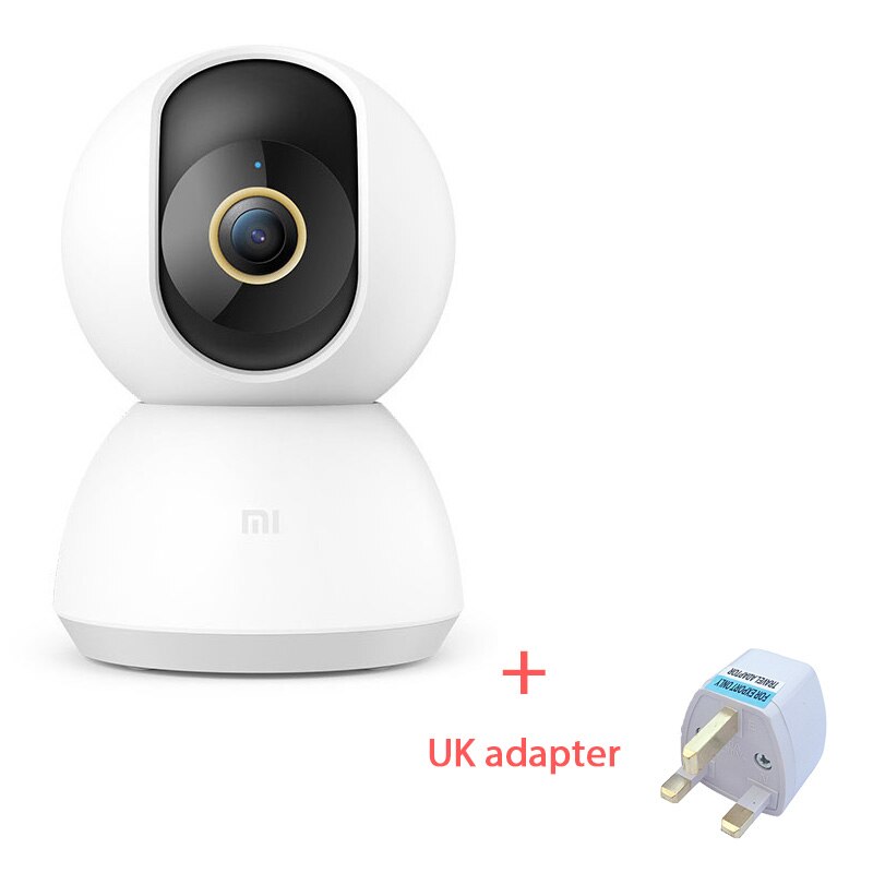 Câmera xiaomi ptz 2k, zoom panorâmico e inclinação, câmera inteligente ai com 3 milhões de pixel, 2304x1296 f1.4 6p brilhoso cor completa humana detectar nas tf: add UK adapter