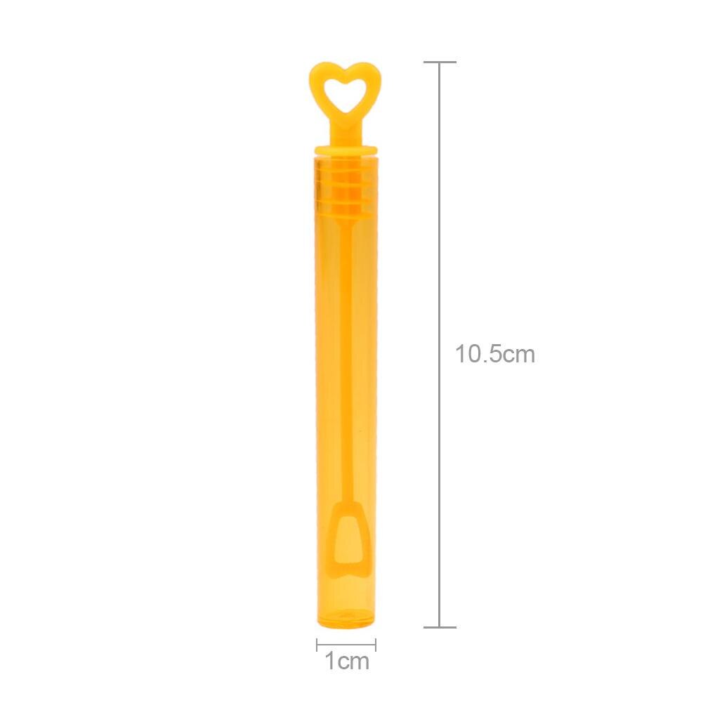 Tubo de ensayo con burbujas de agua para niños, botella vacía con burbujas de Color Love Stars, para decoración de fiestas, bodas y Navidad, 12/24 unidades