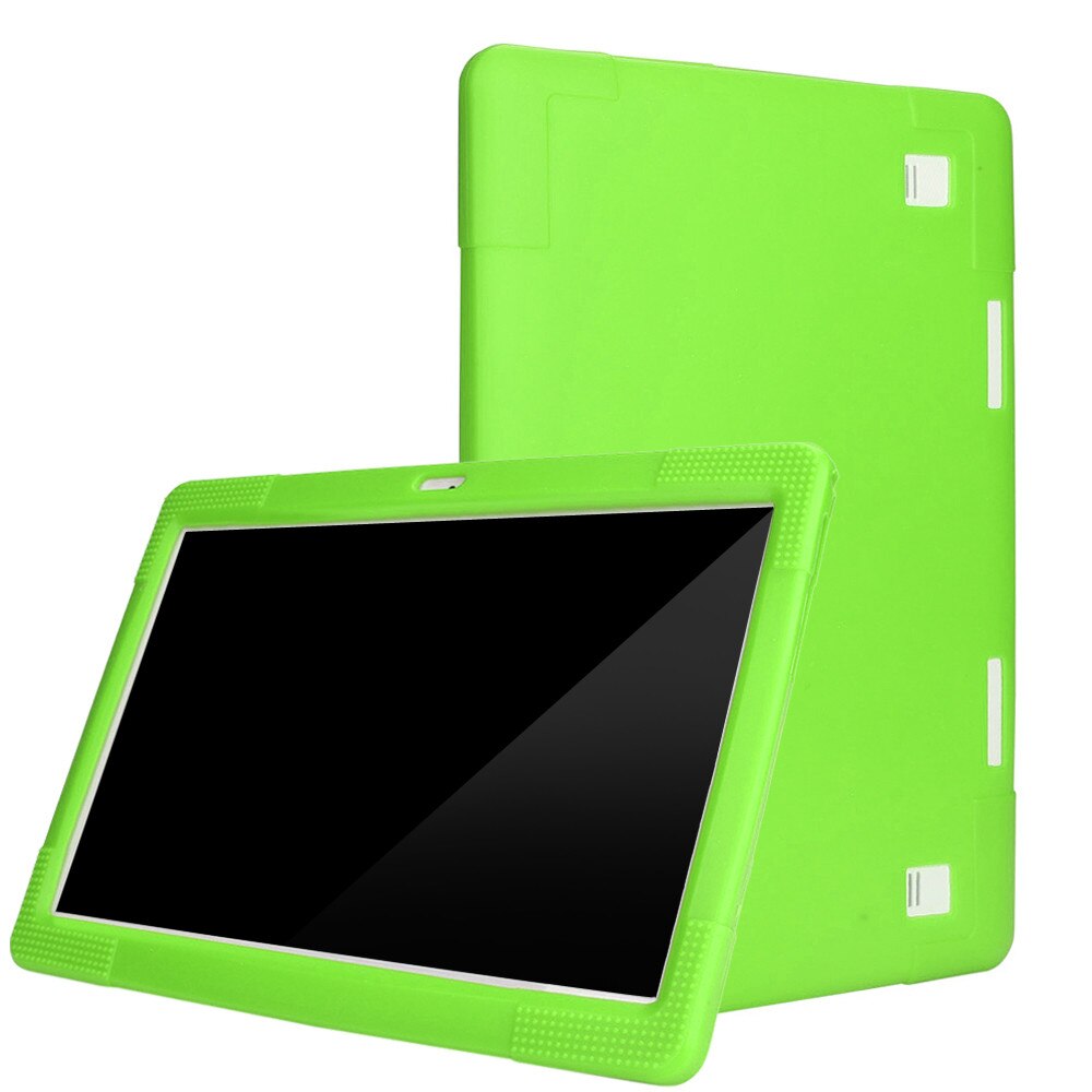 10'' 10.1'' Universal Tablet Case For 10 10.1 Inch Android Tablet PC Shockproof Case non-slip Silicone Cover Case PC Case 20J6: Green