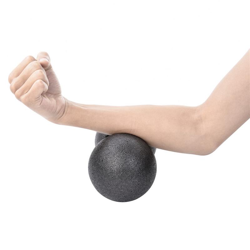 Mini Peanut-shape Fitness Gym Dumbbell Self-massage Ball Shoulder Back Legs Rehabilitation Training Ball Duo Ball Exercise Tool