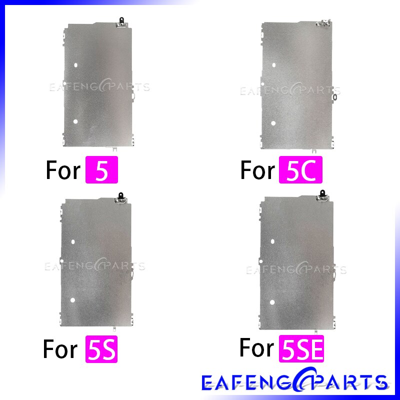 Display bakplate beskytter deksel brakett for iphone 5s 5c 6s 7 8 plus xs max xr lcd skjerm bak metall plate skjold