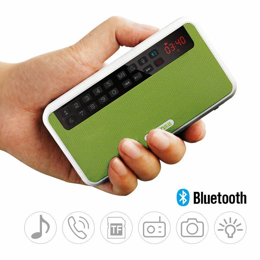 Rolton E500 Mini Bluetooth Speaker Box Support Bluetooth Phone Call/TF Card/MP3/FM Radio/Earphones/LED Light/loudspeakers/REC