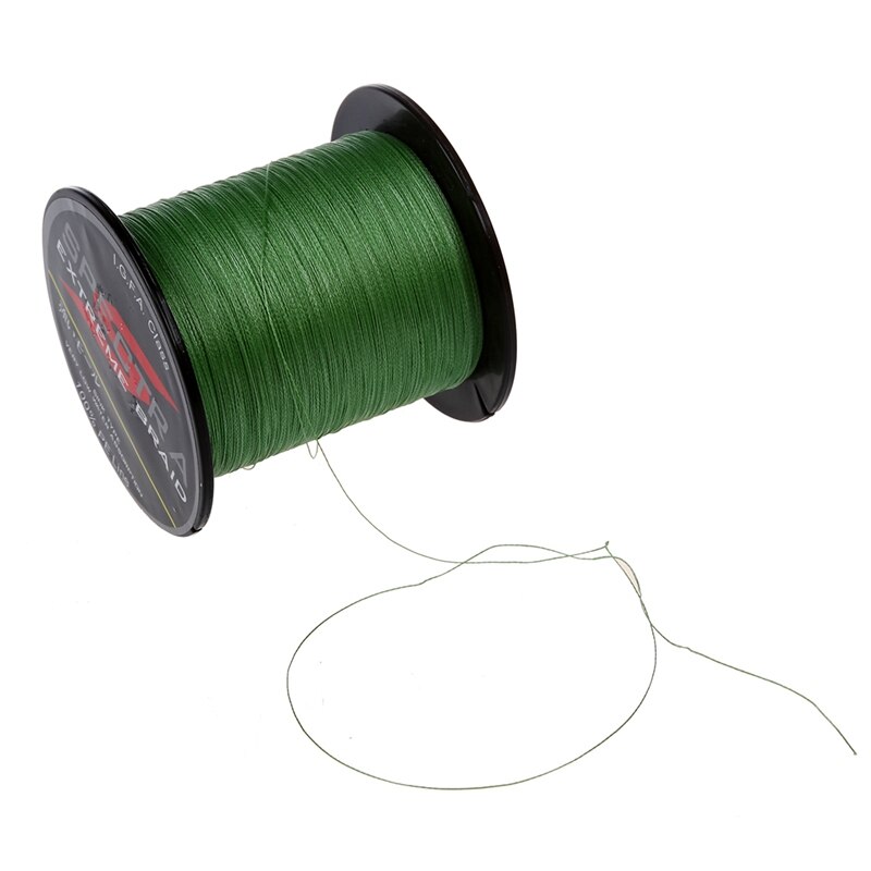 Tresse de fil de pêche en Nylon, 12lb, 5.5kg, 200M, pour leurre à la traîne, vert militaire