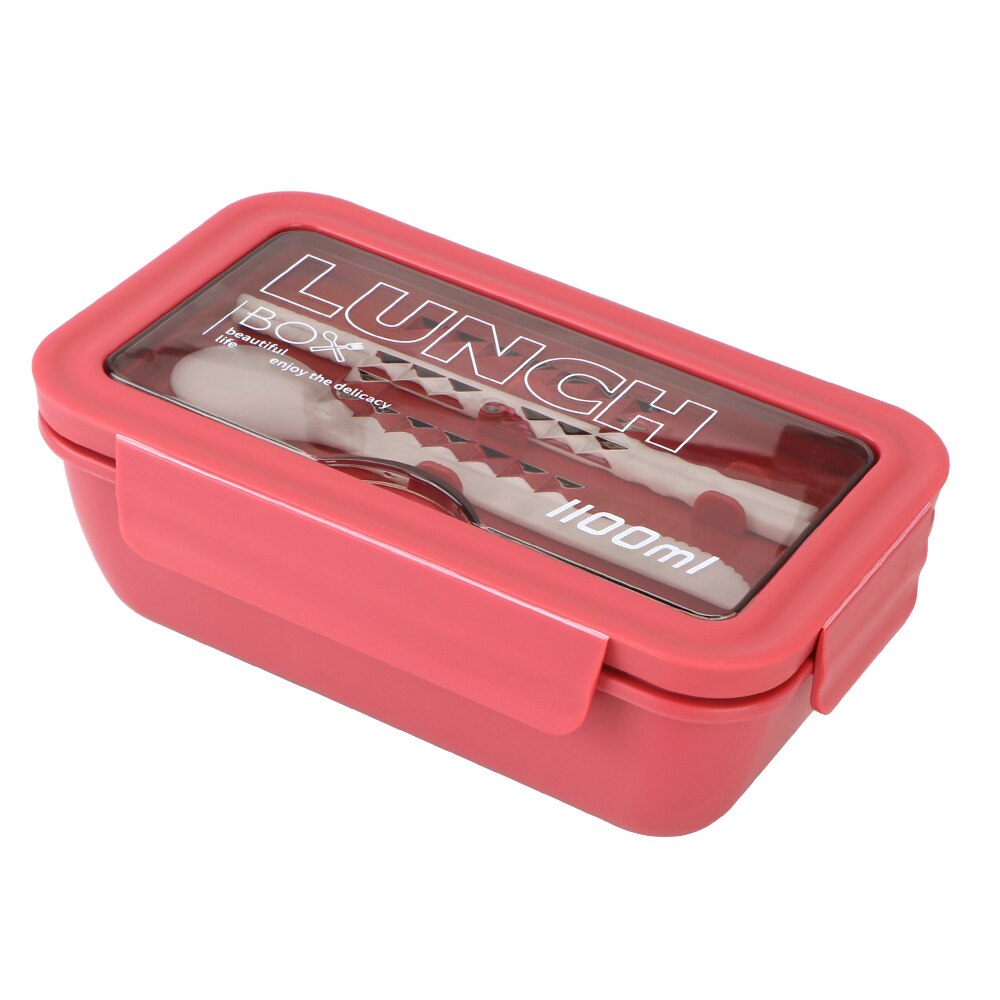 Microwave Dinnerware 1100ml Japanese Style Lunch Box Eco-Friendly Food Container Food Storage Container Wheat Straw Material: Pink