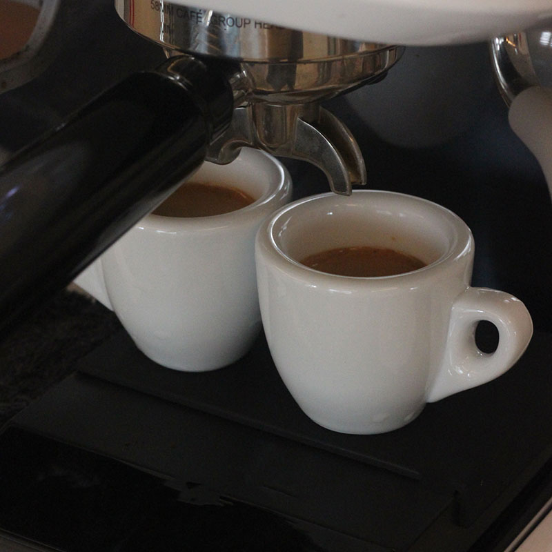 Tazas de café expreso de cerámica de 50ML con grueso para una sola taza, taza de 9mm para pared, aislamiento duradero, accesorios para Barista Espresso