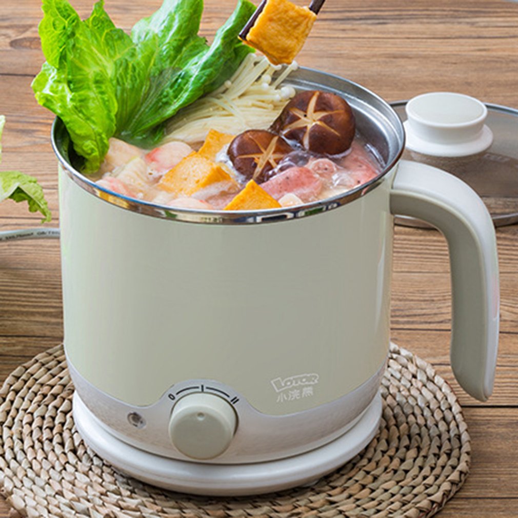 70C Slaapzaal Thuis Elektrische Stoomkoker Frituren Fornuis Multifunctionele Koken 600W Non-stick Stoomboot