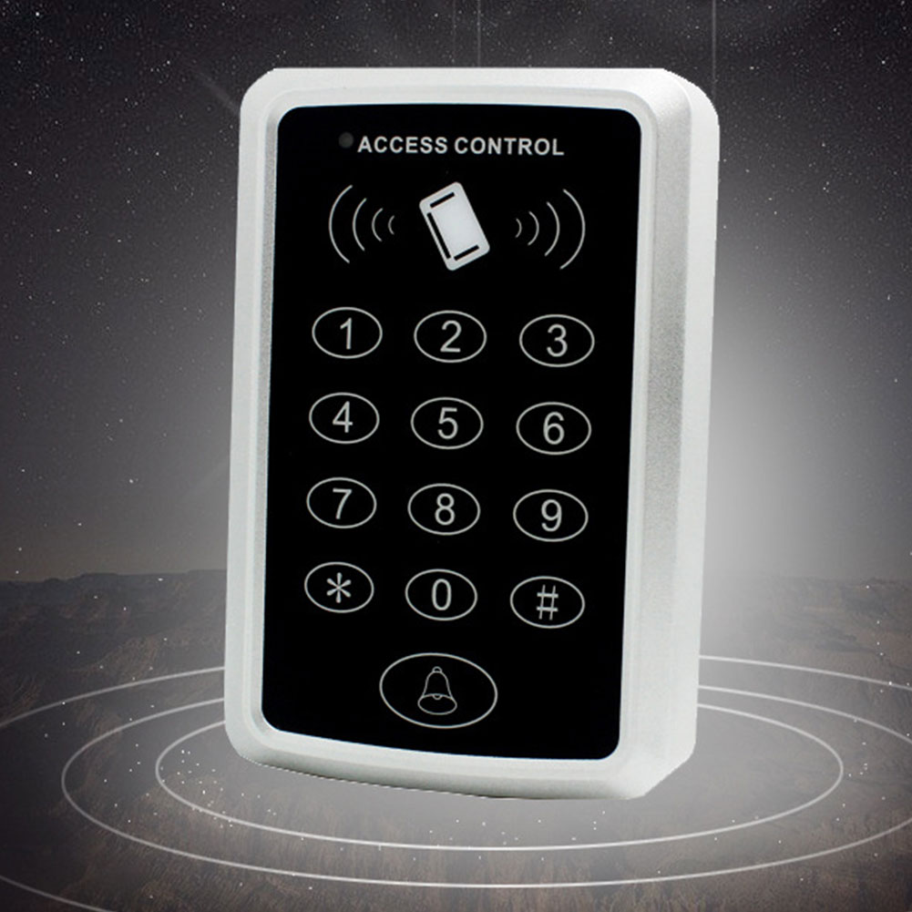 Entry RFID Code Swipe Card Proximity With 10 Keyfob For Door Lock Home Security Password System Access Control Safety Protection