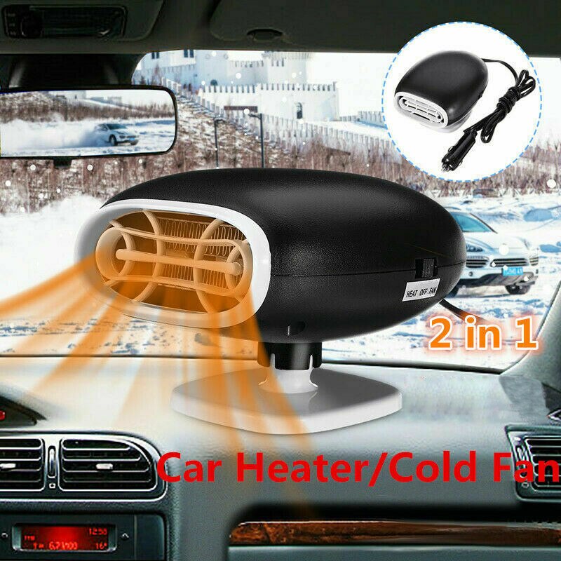 12V 150W Car Heater 2in1 Auto Cigarette Lighter Heater Cooling Fan Windscreen Defroster Demister Warming Car Accessories