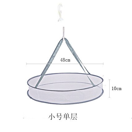 Mesh Clothes Hanging Clothes Dryer Drying Rack For Sweaters Hanging Laundry Basket Mesh Folding Nets Double Layer: A 1layer 48X10CM