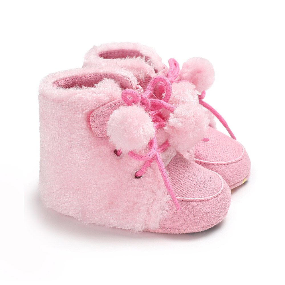 Nuovo Appena nato Del bambino Delle Ragazze Dei Ragazzi Molli Suola Scarpe Inverno Caldo Stivali anti-scontrino Scarpe Da Ginnastica 0-12M Stivali: 2 / 11