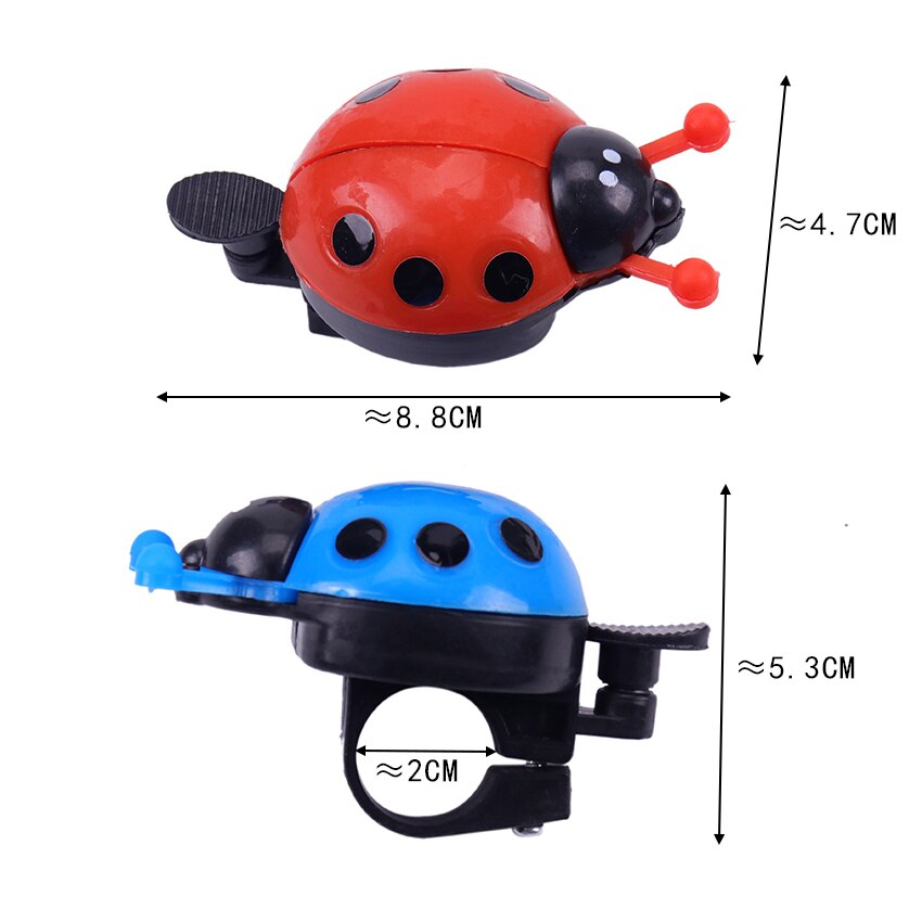 1Pc Fiets Bell Ring Kever Cartoon Lieveheersbeestje Bell Ring Voor Bike Leuke Horn Alarm Bell Kind Fiets Accessoires