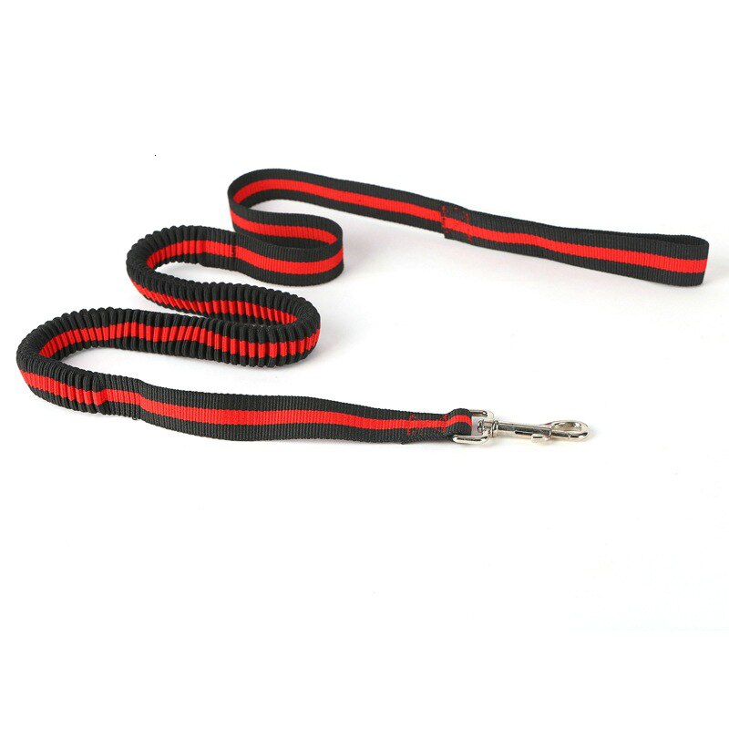 Benepaw højelastisk bungee hundesnor stærkt reb letvægts quick release nylon hvalpe hundesnor til små mellemstore hunde: Rød