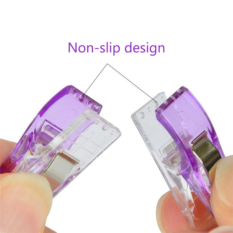 100pcs Sewing Clips Quilting Clips Clamps Fabric Cloth Patchwork Sewing Clips For Sewing Knitting Plastic Clip DIY Crafts