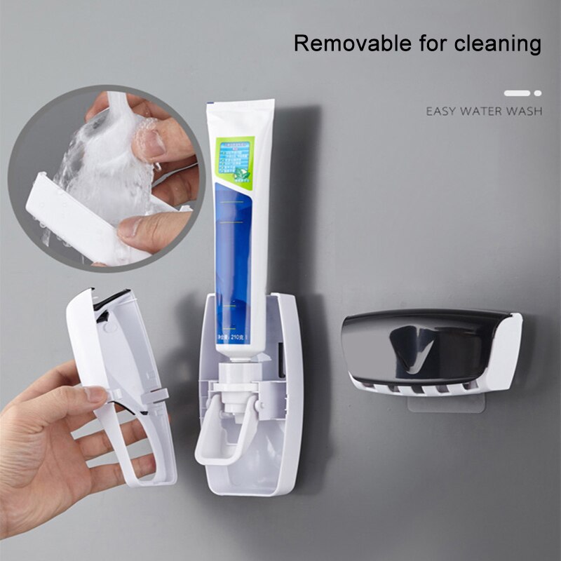 Automatic Toothpaste Dispenser Wall Mounted Kids Toothpaste Squeezer for Family Washroom In Stock