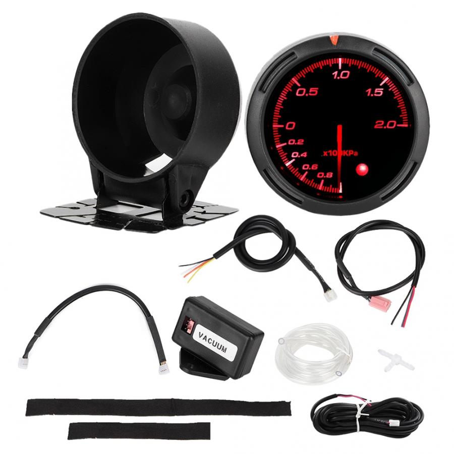 12V Universal Car Modified Racing Colours Meter Accessory High Sensitivity car accessories accesorios automovil: turbo meter