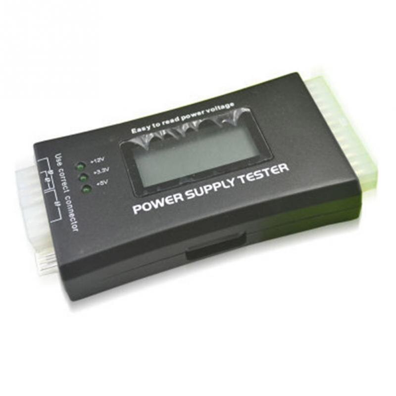 Power Supply Tester Digital 20/24 Pin Computer Check Display LCD Measuring PC LCD Power Supply Tester