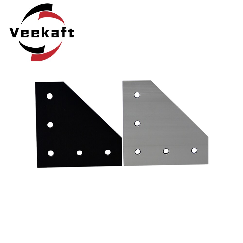 5 holes 90 degree joint board plate corner angle bracket connection strip for aluminum profile 1pcs 3D Printer Parts