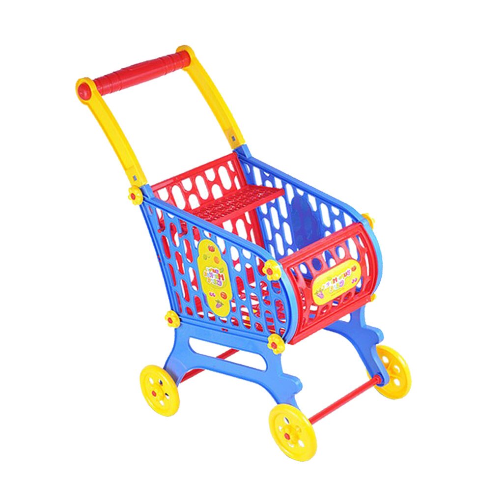 52Cm Simulatie Plastic Winkelwagen Kruidenier Speeltoestel Voor Babypop Toebehoren