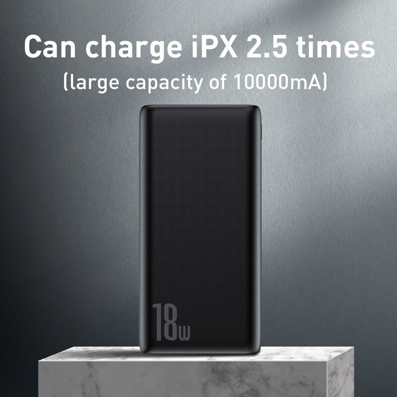 Baseus Quick Charge 3.0 10000Mah Power Bank Usb Type C Pd 10000 Powerbank Draagbare Externe Batterij Oplader Voor Xiaomi mi Iphone