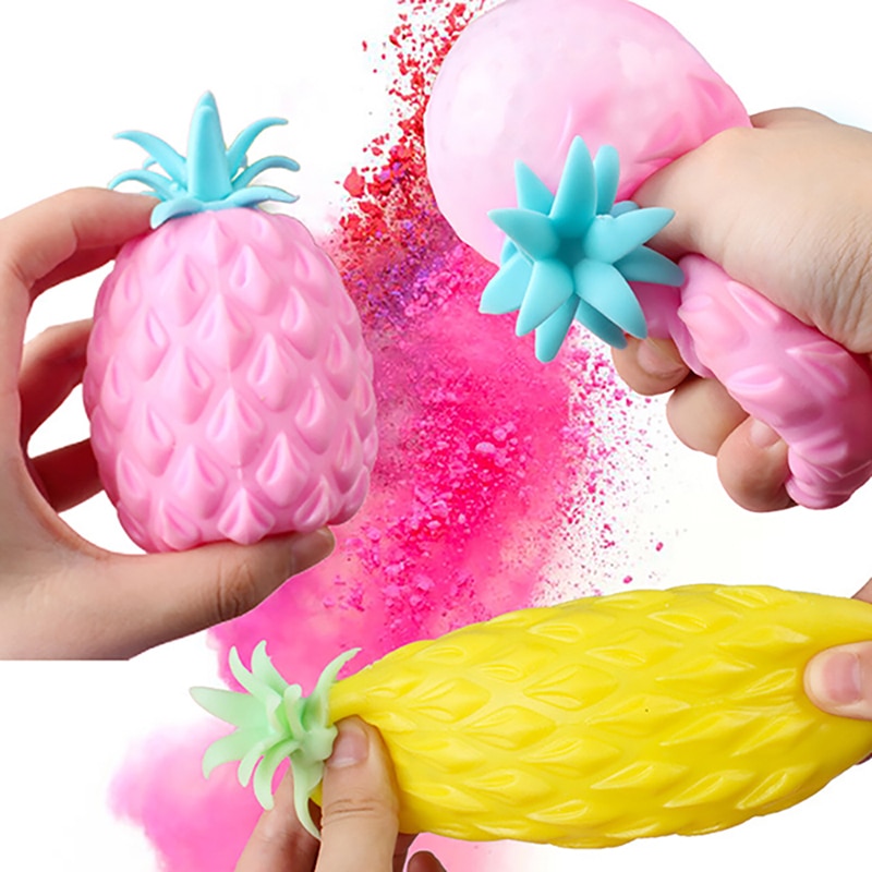 Fun Soft Ananas Anti Stressbal Stress Reliever Speelgoed Voor Kinderen Volwassen Fidget Squishy Antistress Creativiteit Leuke Fr