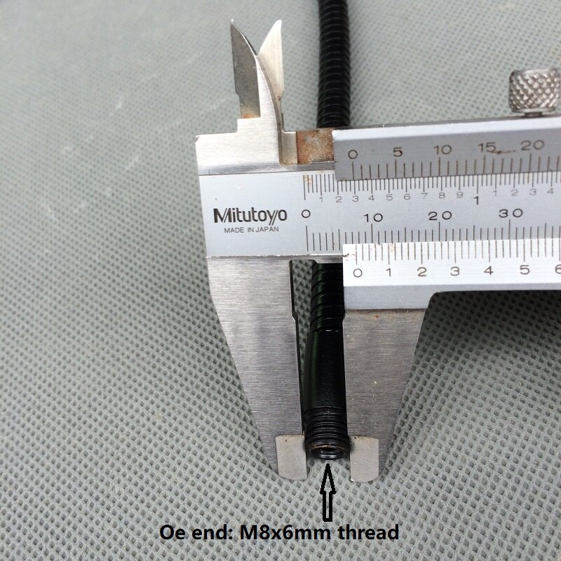 2 stk/parti sort  m10 hanskrue +m8 gevind gevind blødt let metal fleksibel ledning metal svanehals slange serpentin rør klemme lampe