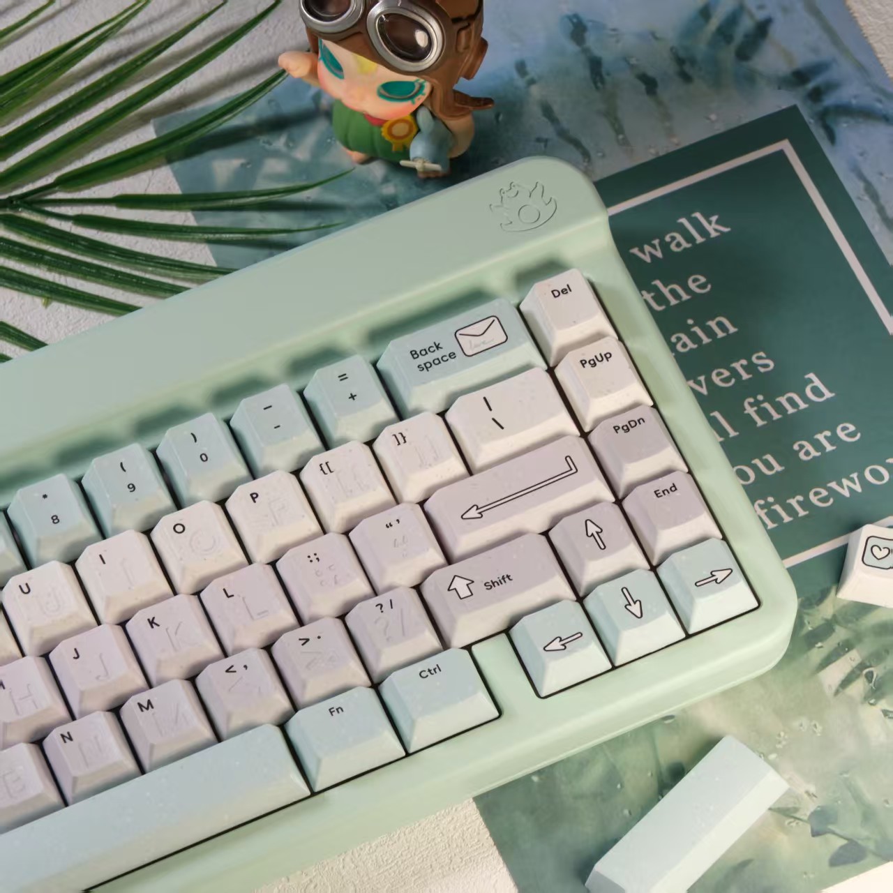Tapa de teclado con letras de amor, 146 teclas, adecuada para teclado mecánico, Material duradero resistente al desgaste PBT, altura Original