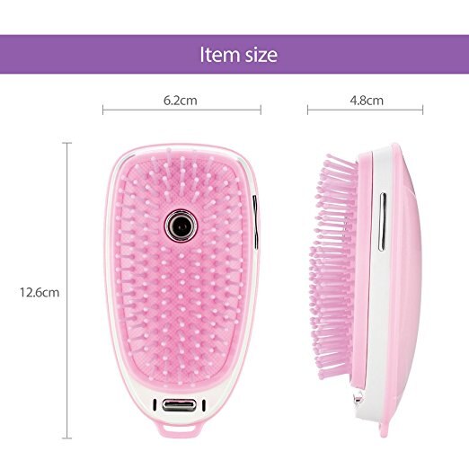 Portable Electric Hair Ionic Brush Steam Spray Comb Fast Hair Straightener Negative Ion Comb Anti Hair Loss Scalp Massage Comb