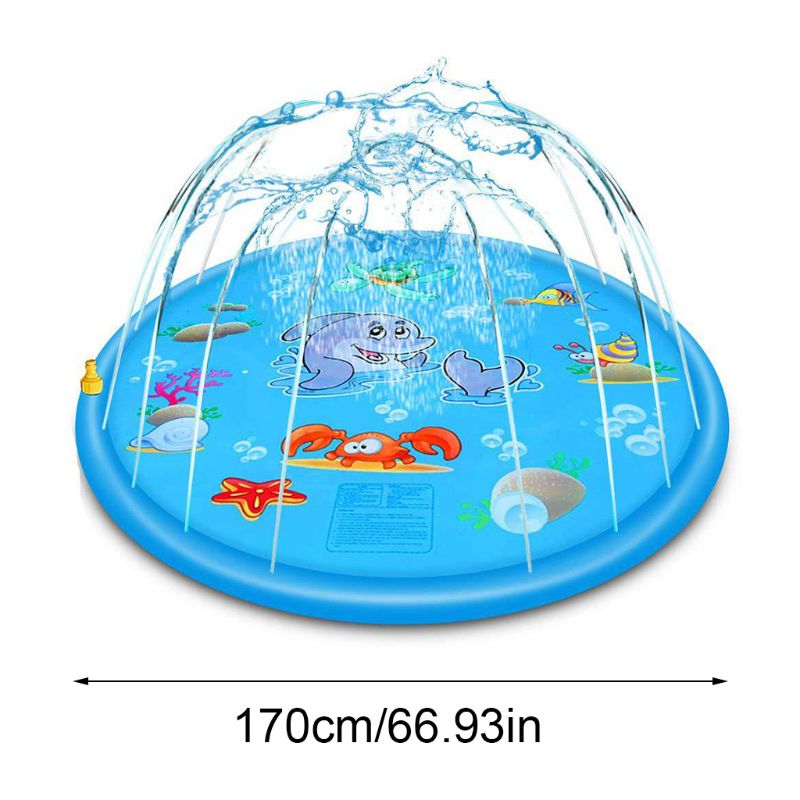 Pvc Opblaasbare Kussen Baby Kids Spray Water Gamepad Outdoor Gazon Kinderen Spelen Water Mat Jongens Meisjes Zomer 57BF