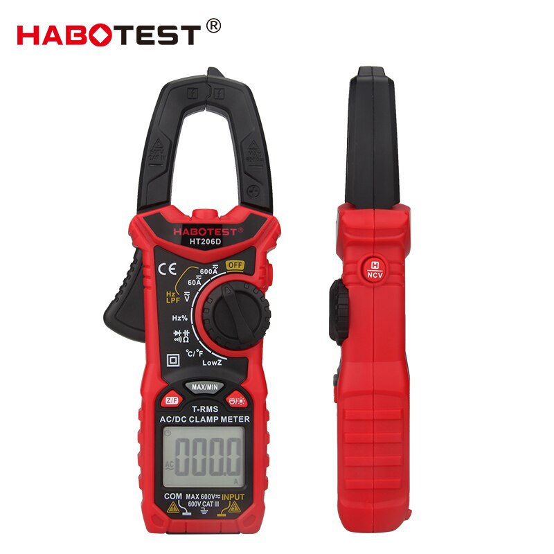 Clamp Multimeter DC Curent Clamp Meter Digital True RMS Capacitance AC DC Ohm Hz C/F Pinza Amperimetrica Tester