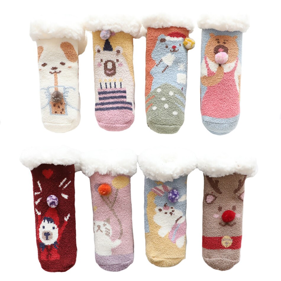 Christmas socks kids Cotton Winter Socks Baby Girls Boys Kids Socks Christmas Tree Snow Elk Children Christmas Socks